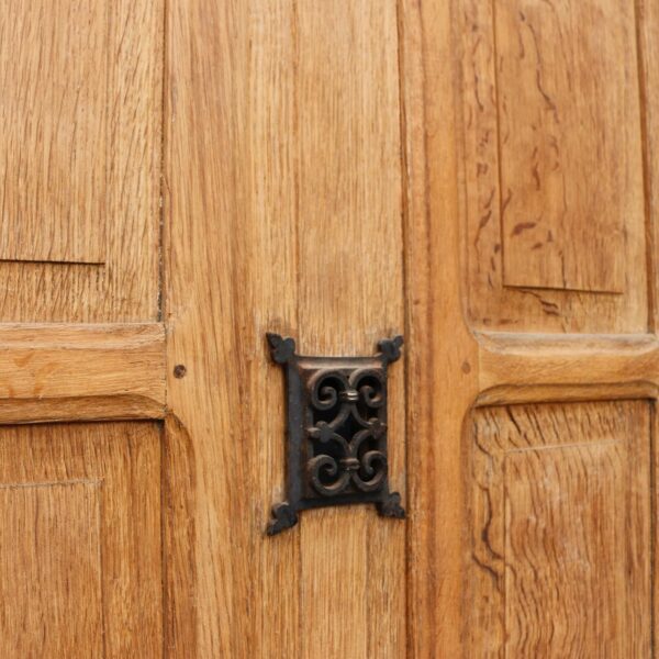Victorian Oak Front Door with Letterbox & Peephole
