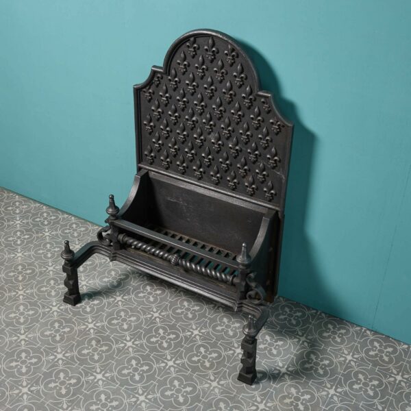 Large Antique Baroque Style Fire Grate