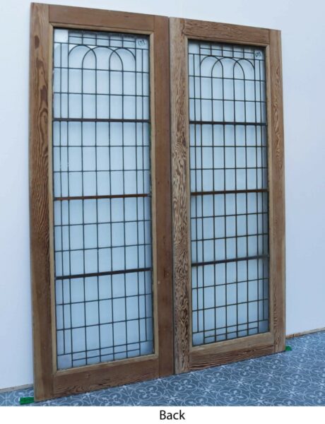 Set of Reclaimed Copperlight Art Deco Double Doors (11)