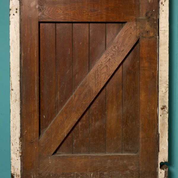Antique English Oak Church Door with Frame