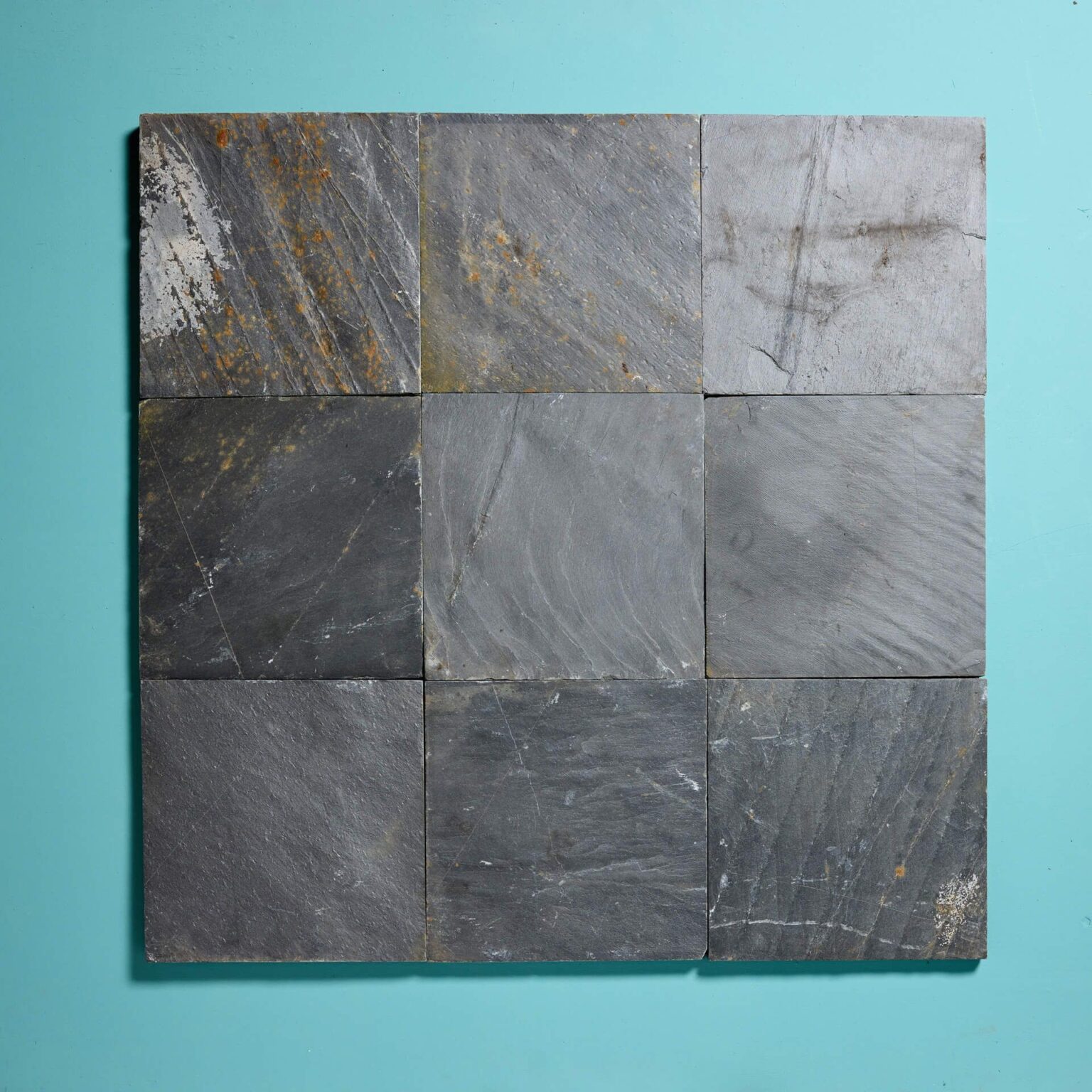 12inch Reclaimed Welsh Slate Floor Tiles 26 m2 Available (280 ft2