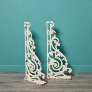 Pair of Antique Cast Iron Wall Brackets