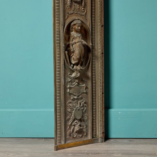 Antique Neoclassical Style Bronze Fire Insert