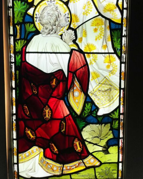 Large 19th Century Ecclesiastical Stained Glass Window