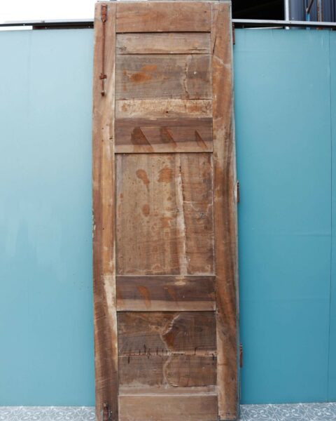 Tall Antique Rustic French Walnut Door