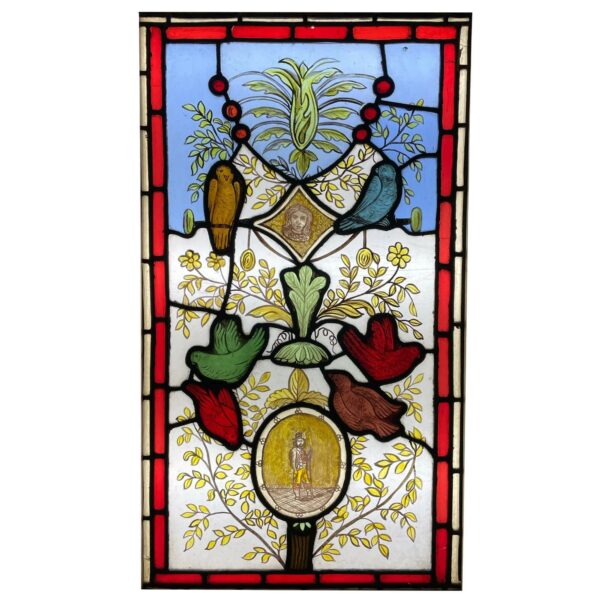 Reclaimed Victorian Stained Glass Window