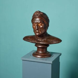 Antique Bronzed Terracotta Bust of Dante
