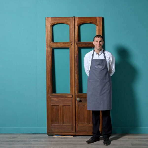Set of Tall Edwardian Teak Glazed Doors