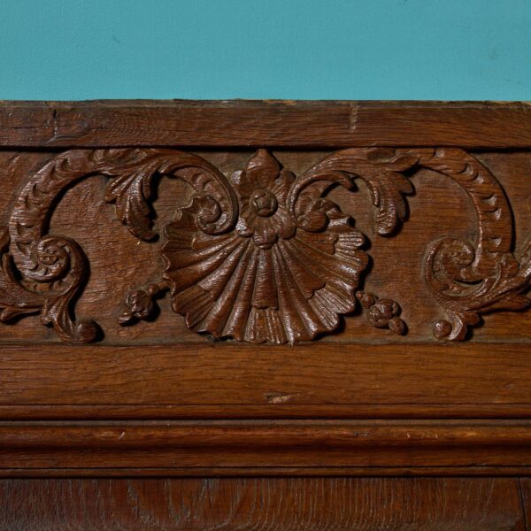 Four Antique Carved Oak Panels