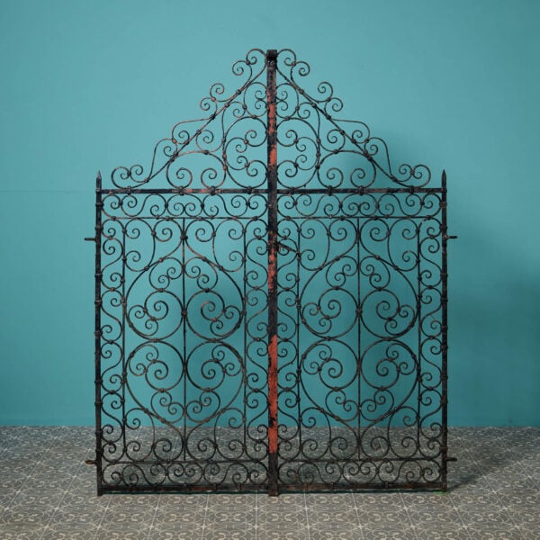 Set of Victorian Wrought Iron Scroll Pedestrian Gates