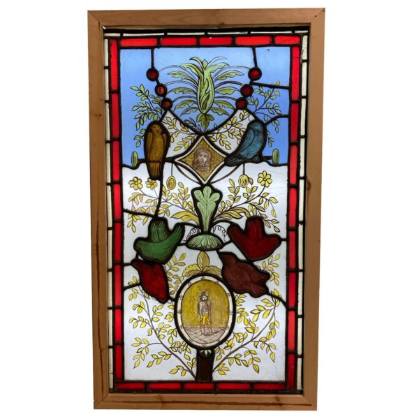 Reclaimed Victorian Stained Glass Window
