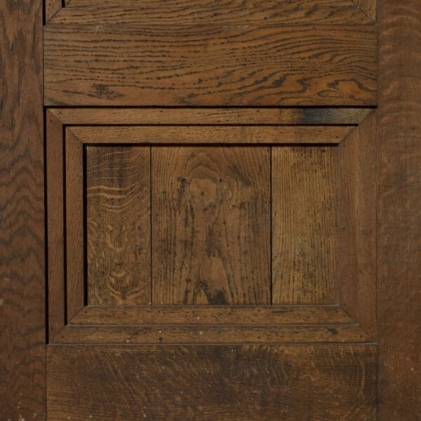 Antique English Oak Arched Door with Frame