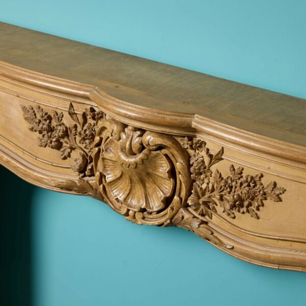 Louis XV Style Pine & Composition Fireplace