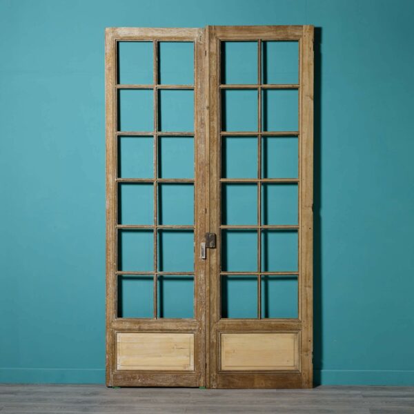 Very Tall Set of Antique Oak Doors for Glazing