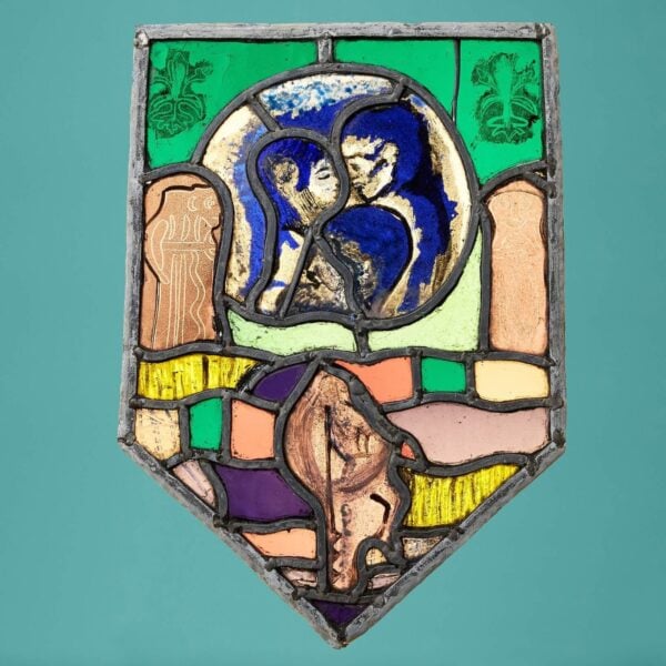 0_35640 Abstract Modernist Stained Glass Window