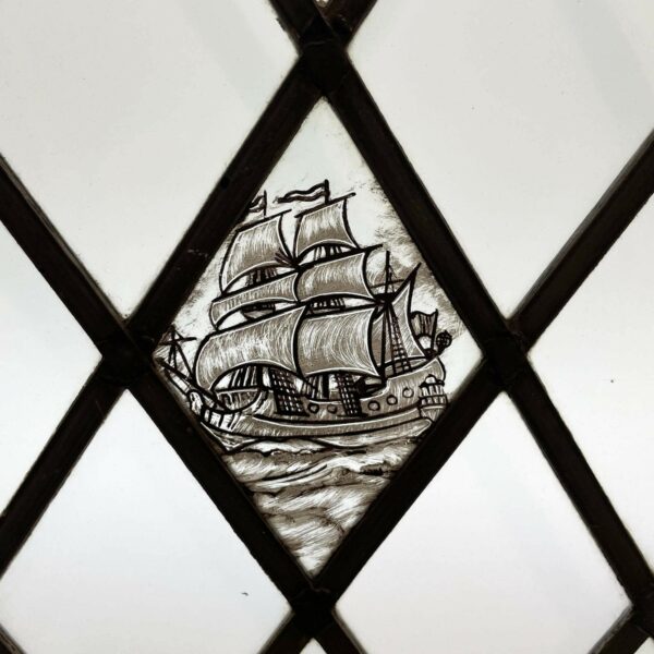 ‘Portsmouth’ Antique Stained Glass Window
