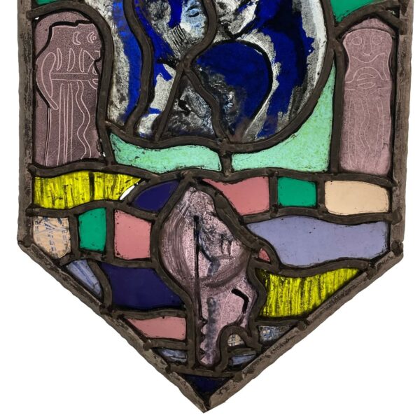 Abstract Modernist Stained Glass Window
