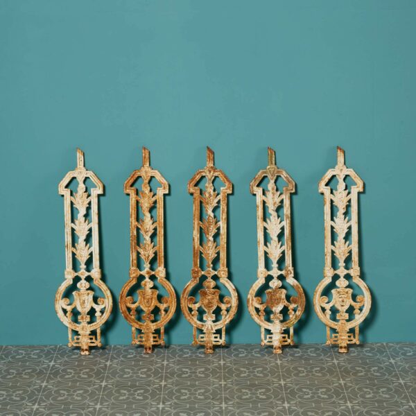 Set of 16 Victorian Cast Iron Balustrades