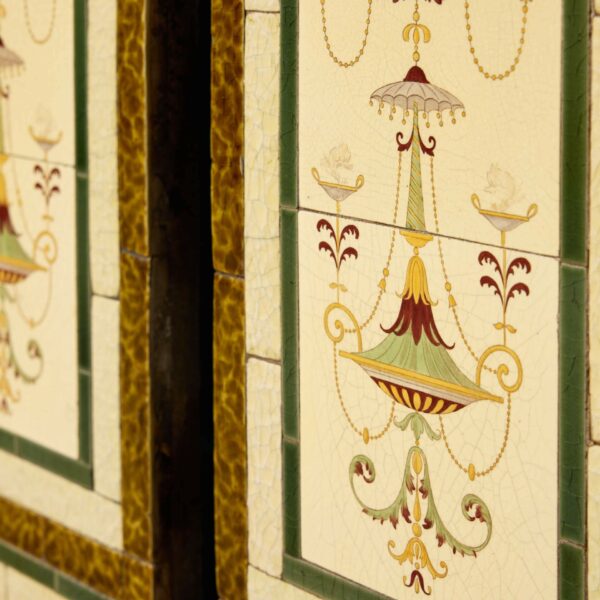 Pair of Antique Minton & Co Tile Panels