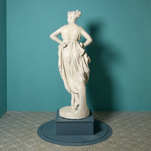Antique Marbled Plaster Statue of Hebe