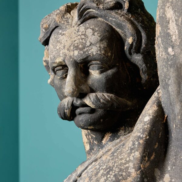 Antique York Stone Sculpture of Caractacus