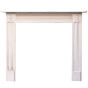 Painted Antique Georgian Style Fireplace