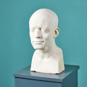Plaster Life Face Cast of a Male Ex. Tucker Collection