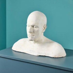 Plaster Life Face Cast of Norman Large Ex. Tucker Collection