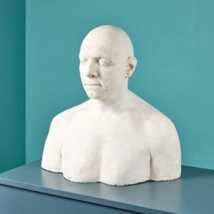 Plaster Cast Male Bust Ex. Tucker Collection