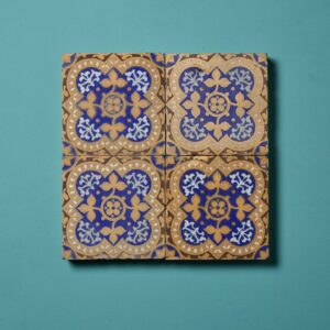 Set of 4 Minton & Co Encaustic Floor Tiles