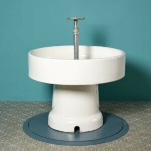 Large Round Glazed Communal Sink by Royal Doulton