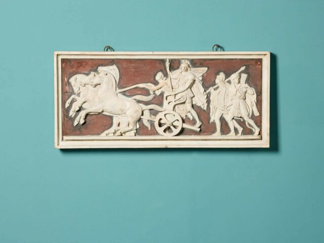 P. Ipsen (1815-1860) Neoclassical Style Antique Terracotta Plaque