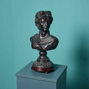 Antique Bronzed Terracotta Bust of ‘The Apollo Belvedere’