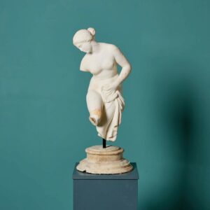 Statuary Marble Sculpture of the Bathing Venus after the Antique