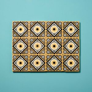 Set of 12 Reclaimed W Godwin Encaustic Tiles