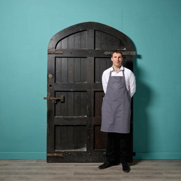 Oversized Antique English Oak Arched Door