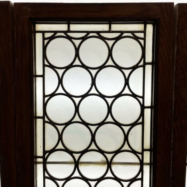 Set of 4 Antique Oak Glazed Windows