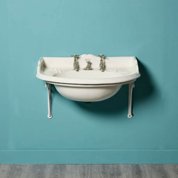 Antique Shanks & Co Wash Basin with Wall Bracket