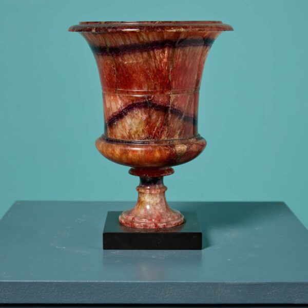 Antique Blue John Campana Vase
