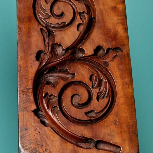 Pair of Antique Carved Wooden Moulds Ex. Tucker Collection