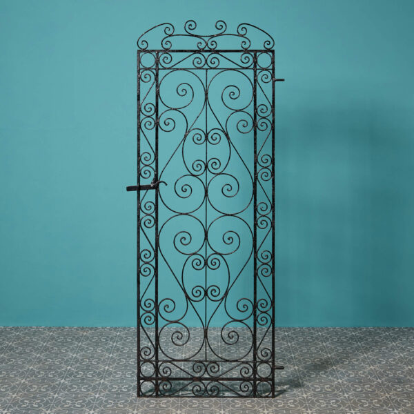 A Reclaimed Tall Victorian Wrought Iron Pedestrian Gate