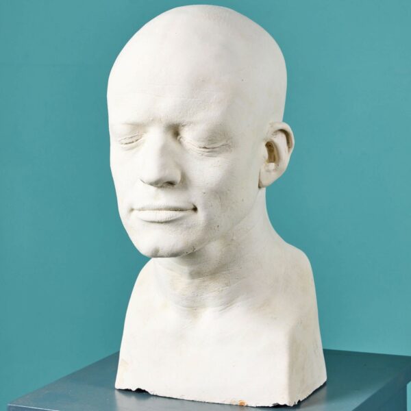 Plaster Life Face Cast of a Male Ex. Tucker Collection