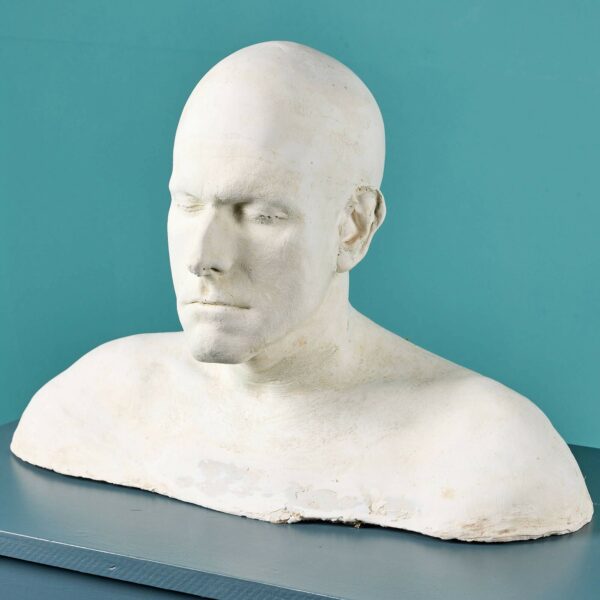 Plaster Life Face Cast of Norman Large Ex. Tucker Collection