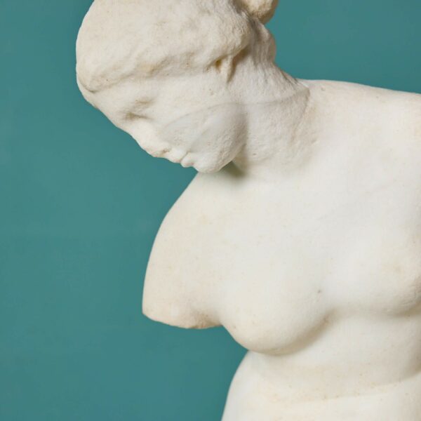 Statuary Marble Sculpture of the Bathing Venus after the Antique