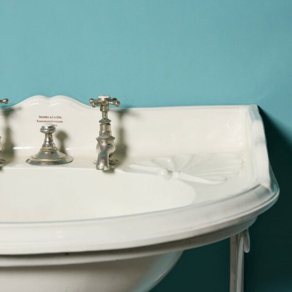 Antique Shanks & Co Wash Basin with Wall Bracket