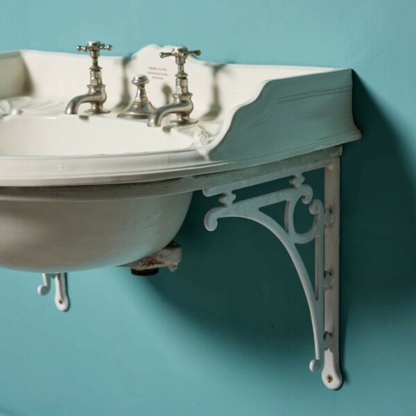 Antique Shanks & Co Wash Basin with Wall Bracket