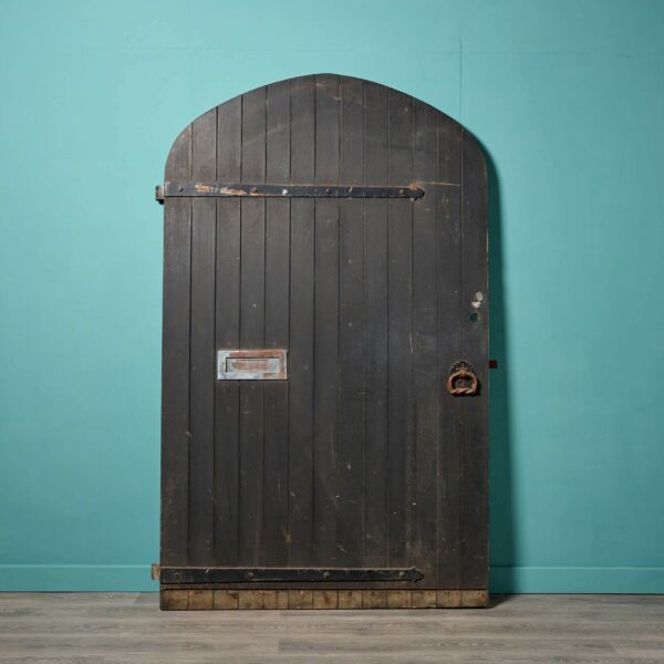 Oversized Antique English Oak Arched Door