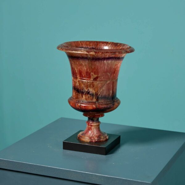 Antique Blue John Campana Vase