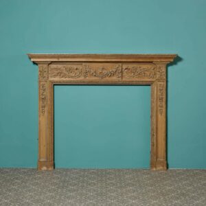 Antique Georgian Style Carved Pine Fire Surround