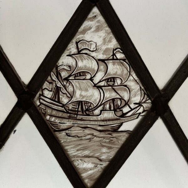 ‘Southampton’ Antique Stained Glass Window